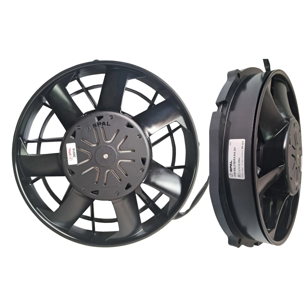 Eletroventilador Axial Spal 12 Polegadas 24V Aspirante Perfil Alto Compatível Com Caterpillar