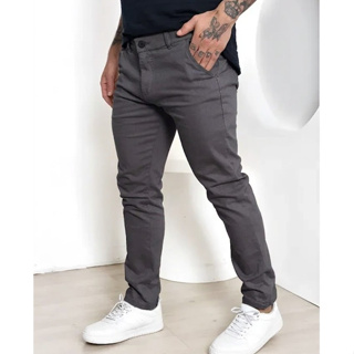 Calça Sarja Masculina Alfaiataria Esporte Fino C/ Elastano Lycra --- Loja de Fábrica ! em Oferta na Shopee