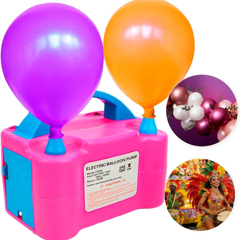 110V/220V Inflador Elétrico de Balões Bexigas Festa Ornamentação Bomba de Encher Bola de Festas