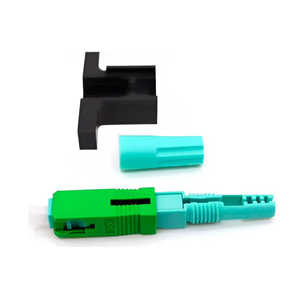 Conector Fast Sc/apc Sm Q1 Rosca P/ Fibra Óptica 2 Flex - 50 Unidades