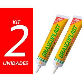Kit 2 Cola Contato Profissional 75gr cada Bisnaga Brascola