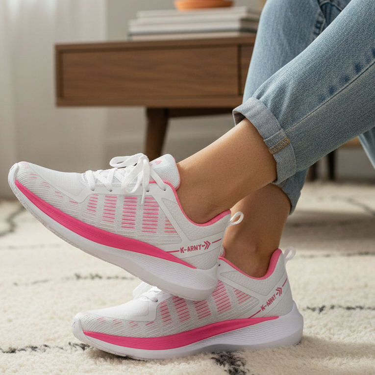 Tenis Feminino Masculino Branco Esportivo Caminhada Academia Corrida Leve Confortavel Macio