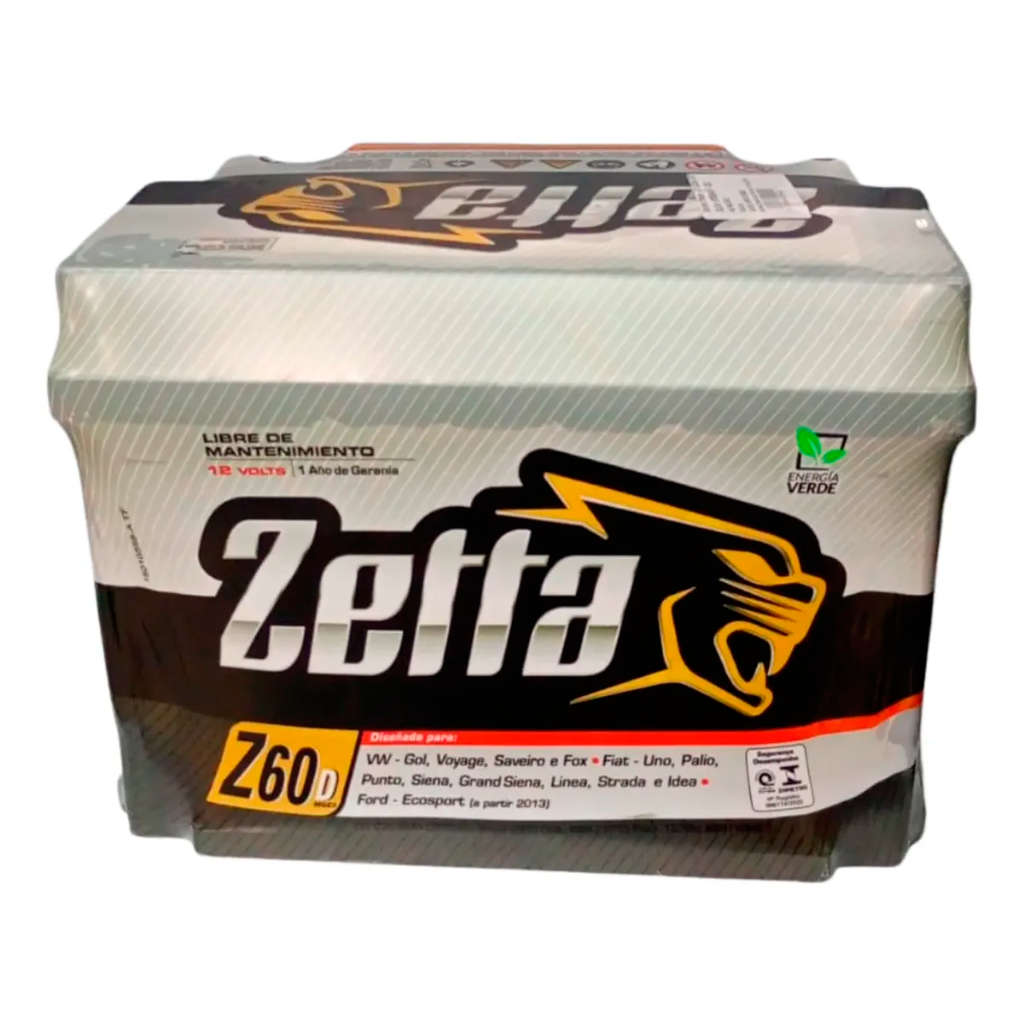 Bateria 12v 60a Polo Direito Zetta C Troca