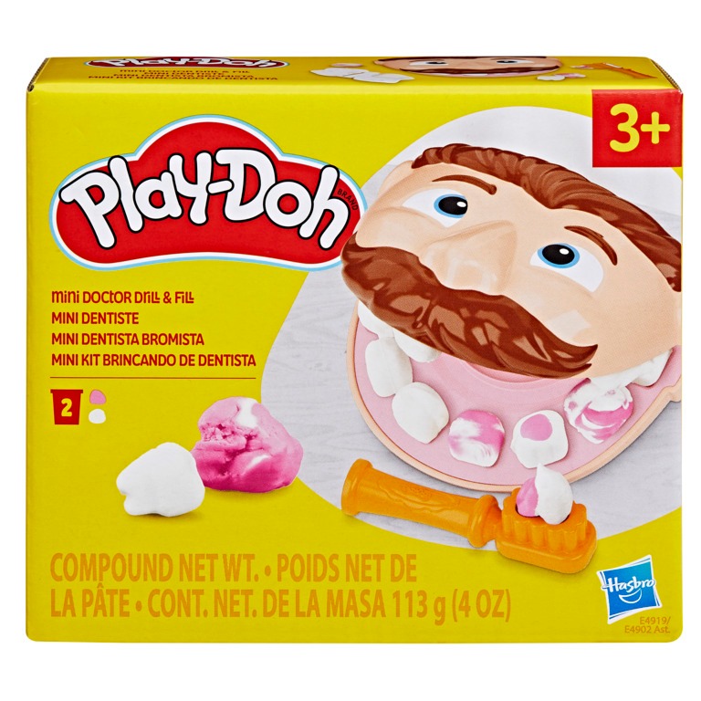 Massinha Play-Doh Mini Clássico Brincando De Dentista - Hasbro E4919