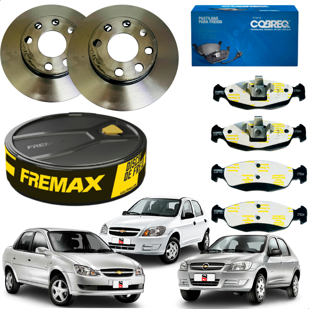 Jogo Disco E Pastilha Gm Corsa Classic 1.0 2010 2011 2012