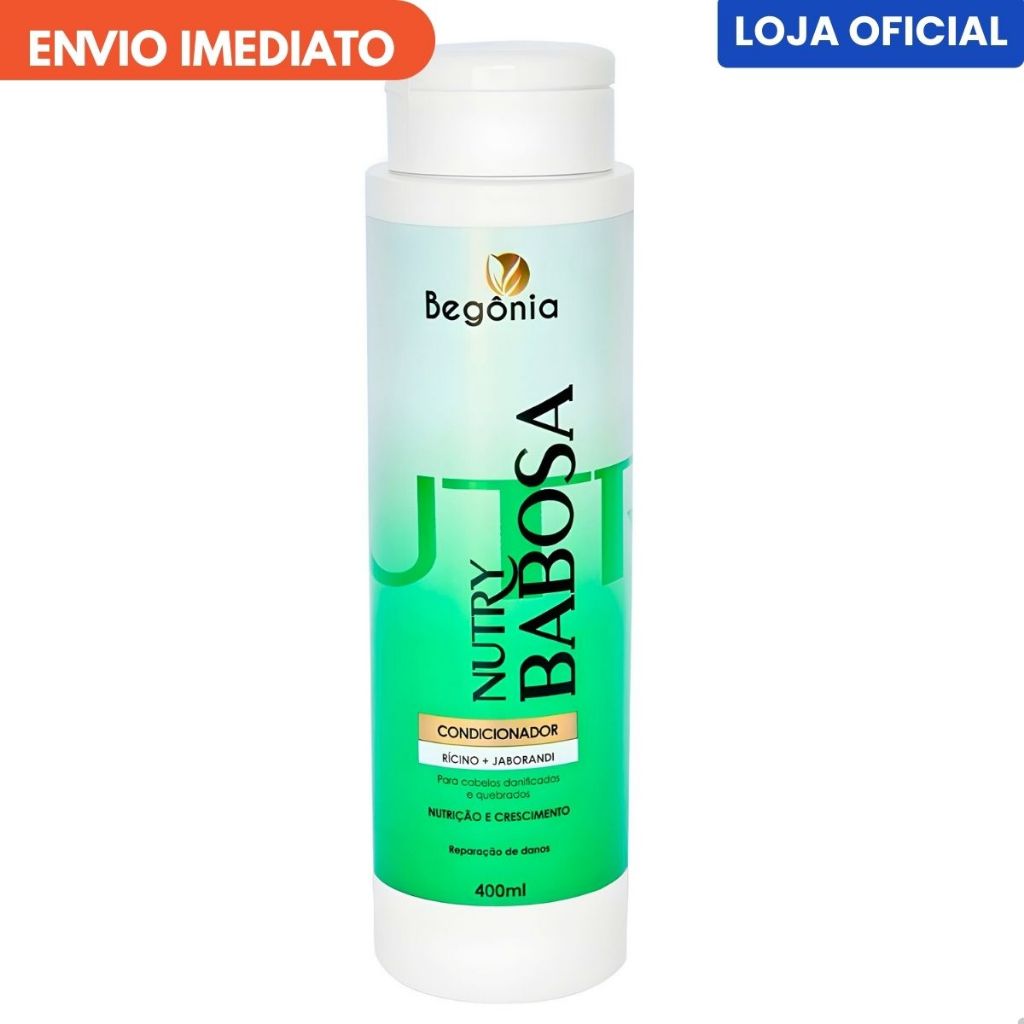 Condicionador Nutry Babosa 400ml Begônia Cosméticos