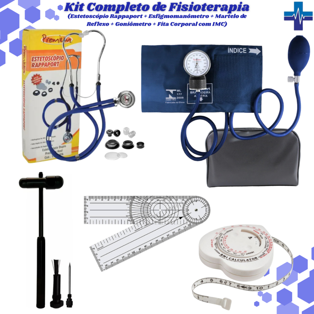 Kit para Fisioterapia Completo com 6 Itens ideal para Aulas Práticas e Estágios