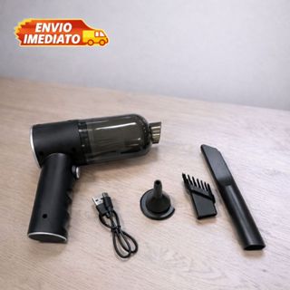 Mini Soprador Aspirador De Pó  Portátil 4 Em 1 Automotivo Casa Carro Recarregável USB Potente Completo Com Acessórios em Oferta na Shopee