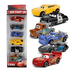 Kit 6 Carrinhos Metal Carros 3 O Filme - Relâmpago Mcqueen Kit 6 Carrinhos