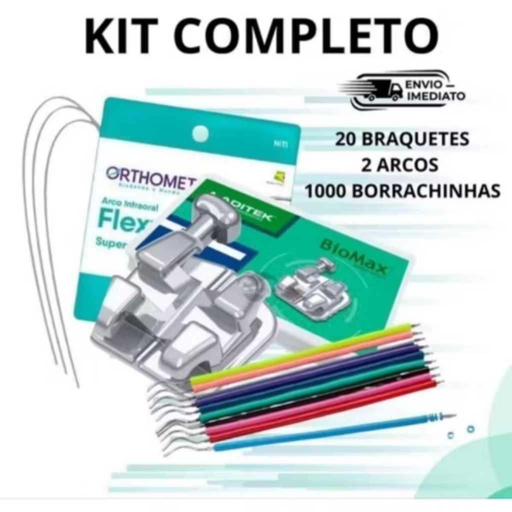 Kit Ortodontia Completo (com os brackets metálicos)