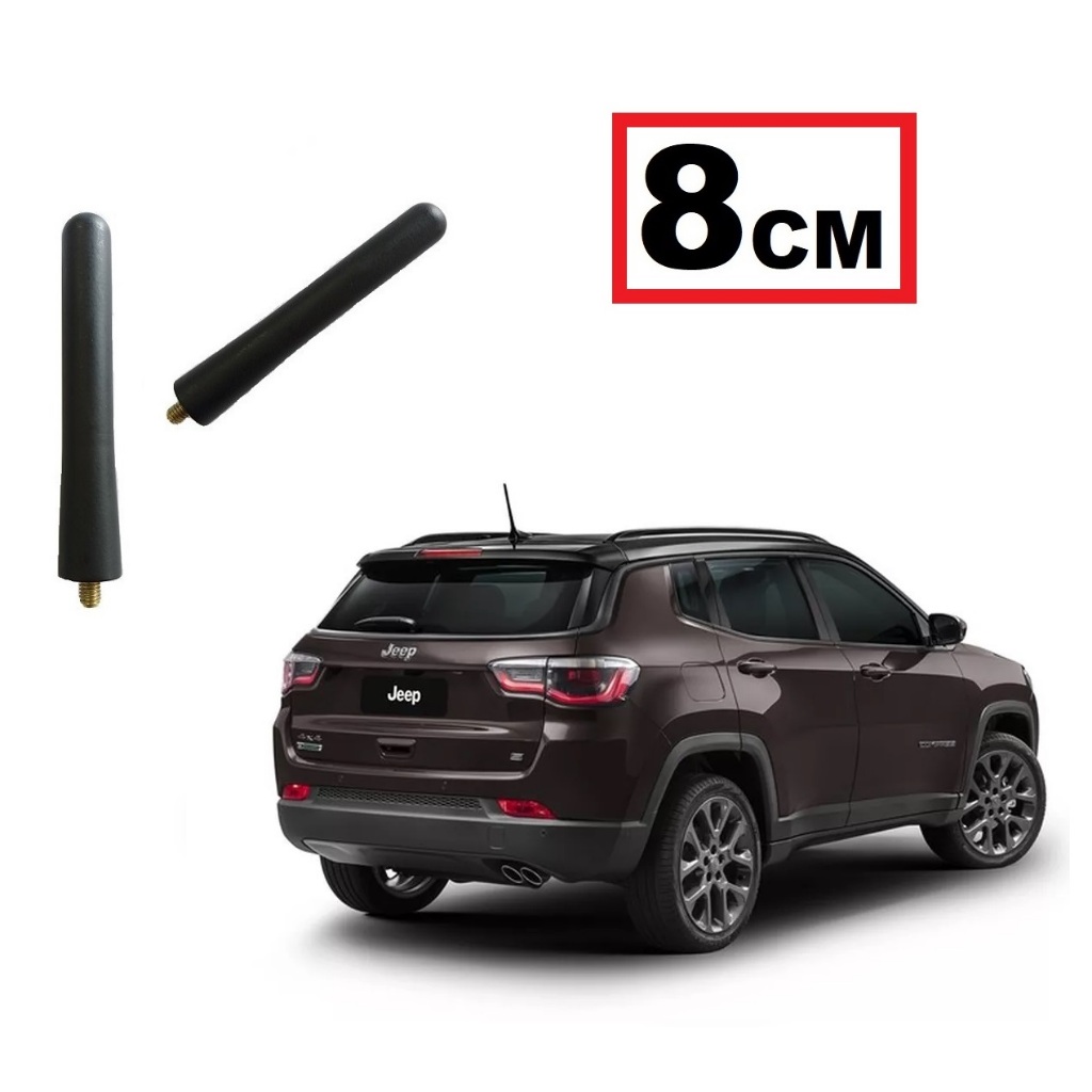 Haste Antena Teto 8cm Metal Jeep Compass (BASE DA ANTENA REDONDA)