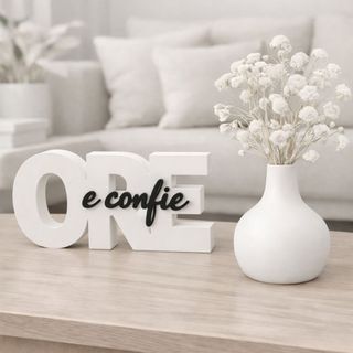 Vaso Escultura Minimalista Ore e Confie Religioso Decorativa Enfeite Moderno para Casa, S…