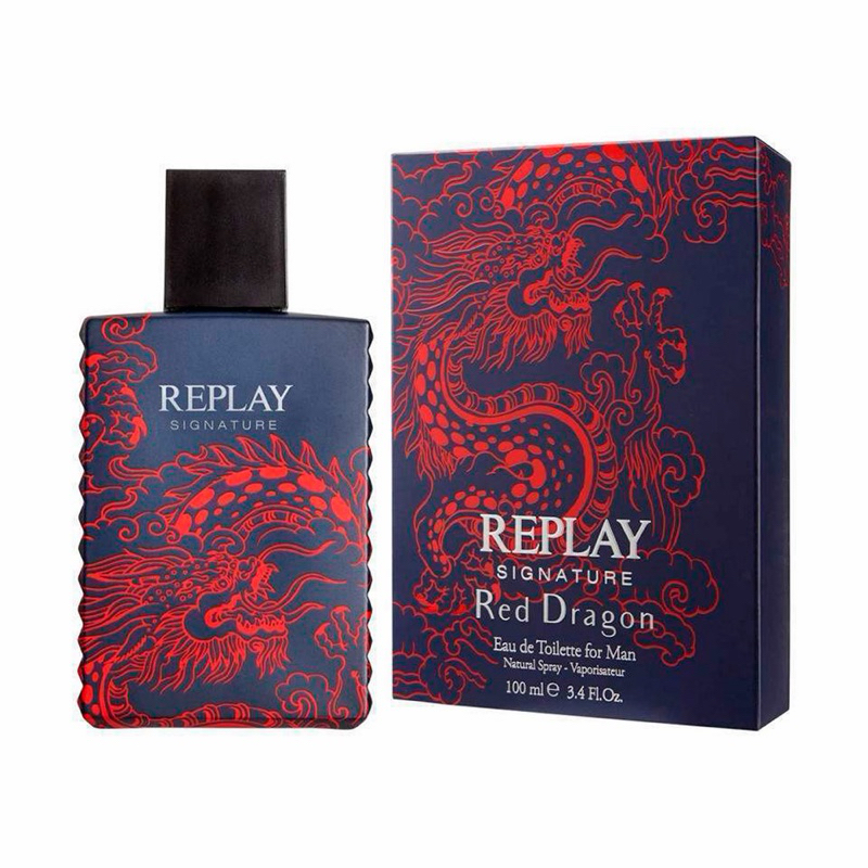 Perfume Replay Signature Red Dragon Edt Masculino 100ml
