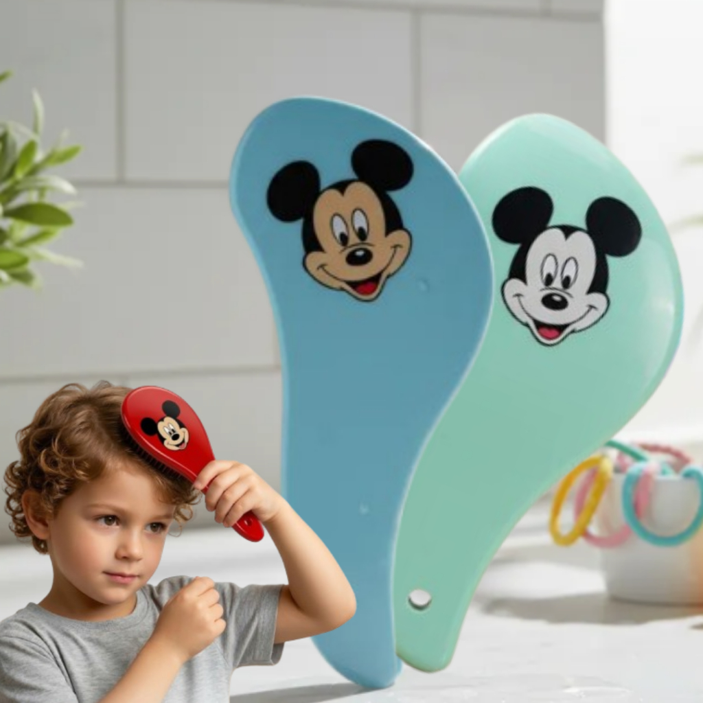 Escova de Cabelo Mickey Infantil Escova Personagem Menino
