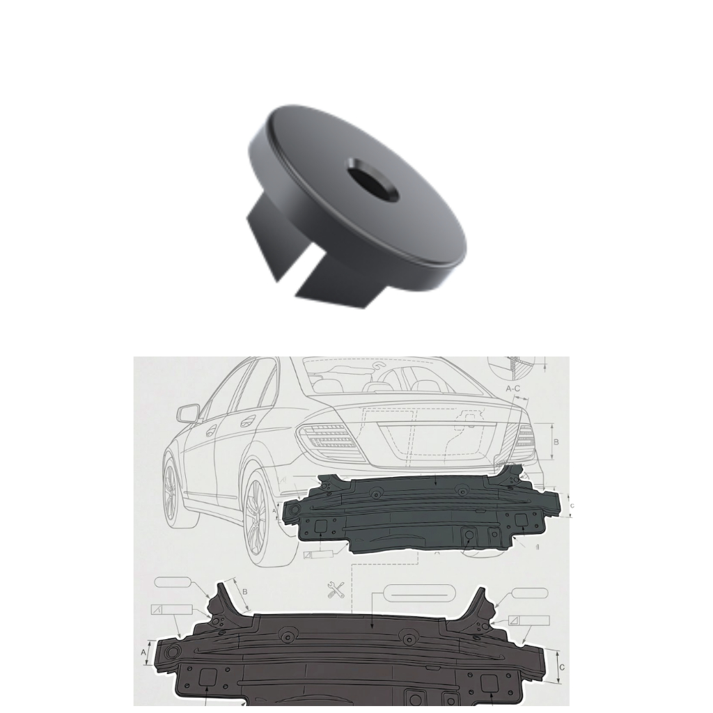 10 Grampos Painel Do ParaChoque Traseiro • Corsa Hatch (94/02)  • Corsa Pick-Up (95/03)  09300722 / 93219508