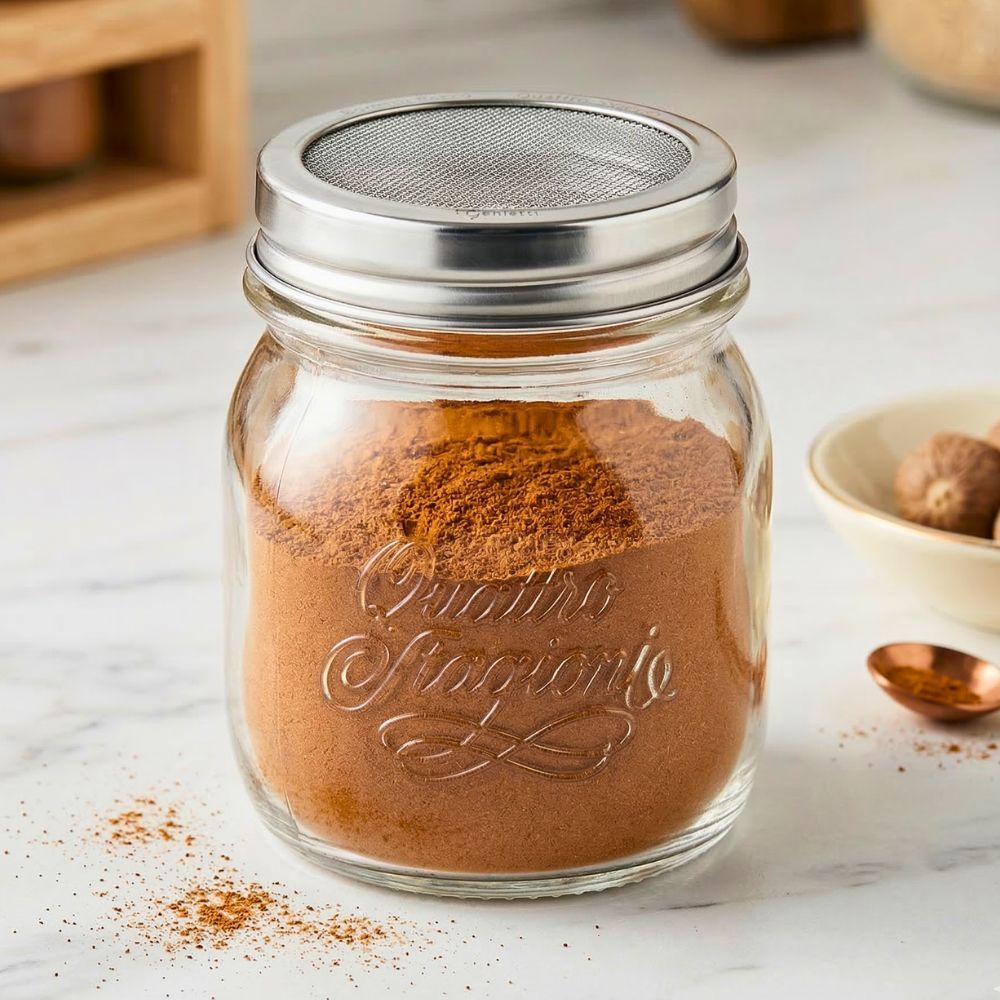 Pote De Vidro Com Tampa Polvilhador Temperos Bormioli Rocco Quattro Stagioni 250ml Original