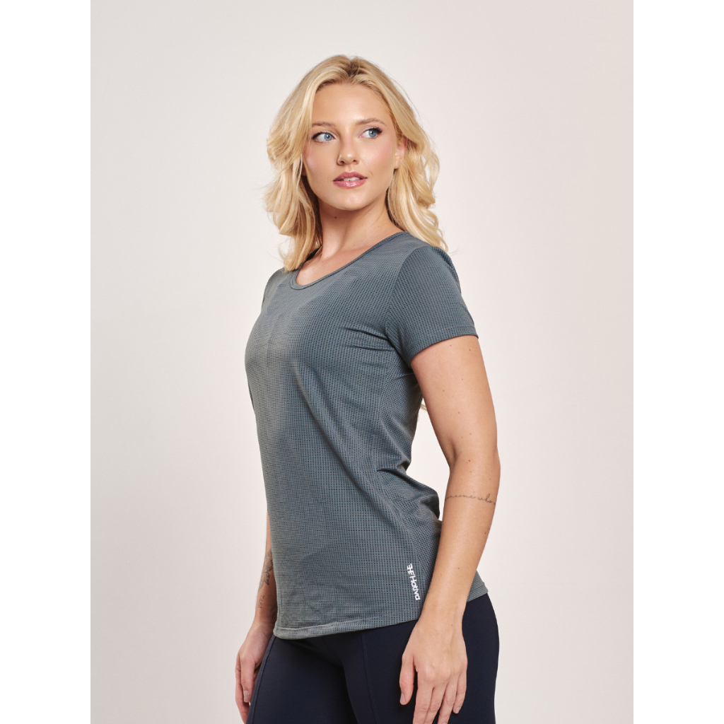 Blusa Academia Fitness Feminino Confortável Proteção UV50+ Elástico
