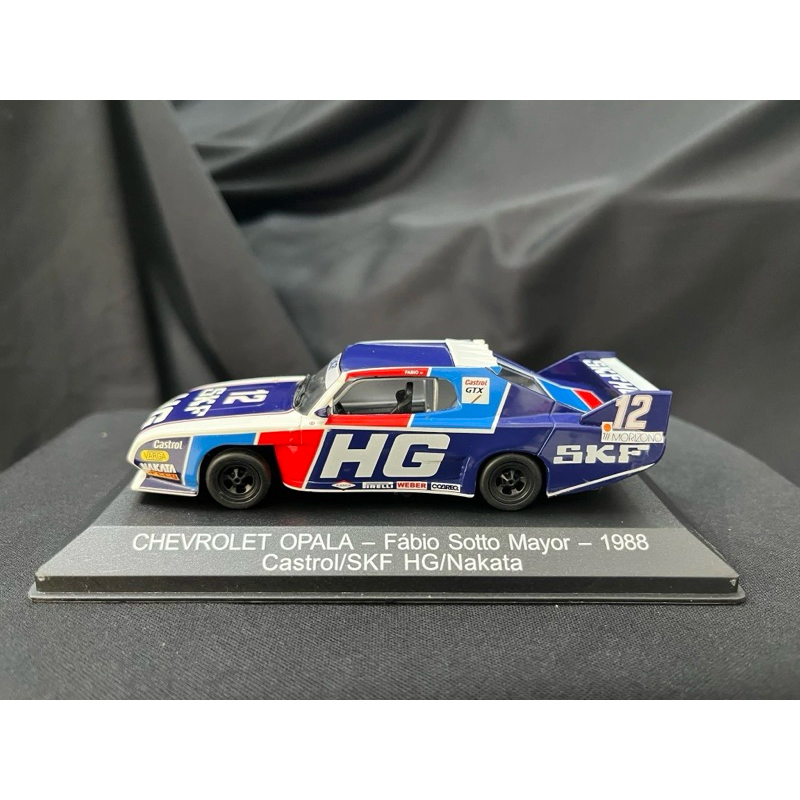 Miniatura Stock Car Chevrolet Opala Fábio Sotto Mayor 1988 Castrol/skf 1:43 Ixo Azul