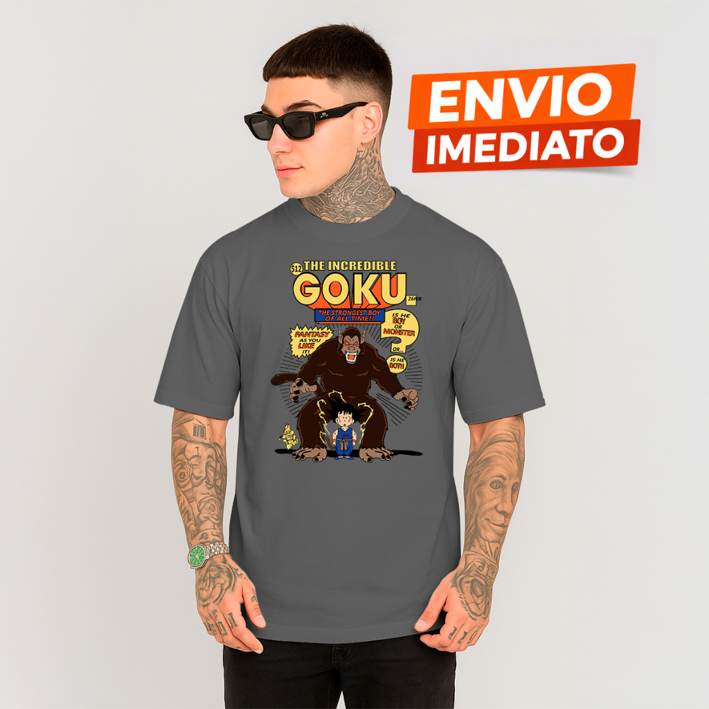 Camiseta Tradicional – Estampa Exclusiva The Incredible Goku