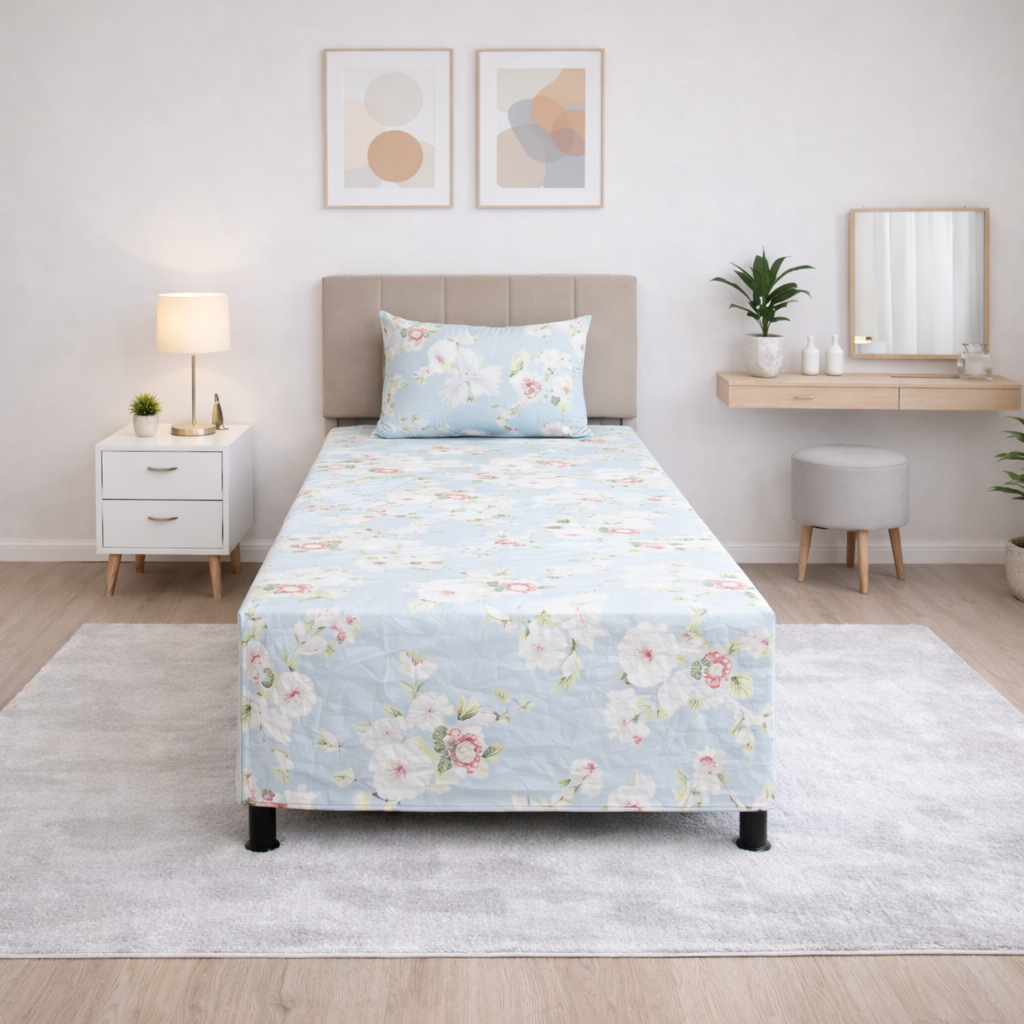 CAPA LUVA BOX SOLTEIRO 2 PÇS PERCAL 50% ALGODÃO 200 FIOS