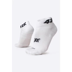 Meia Curta para Corrida HUPI - Running Pro 42K Branco
