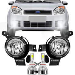 Par Farol Milha Neblina + Lampadas Led Fiesta Ka 2008 2009 2010 Ecosport 2008 2009 2010 2011 2012