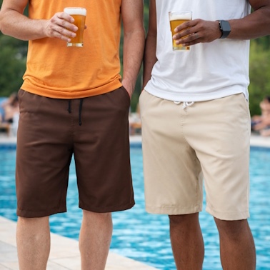 Bermudas Masculinas Tactel com Elastano - Eventos Sociais, Atividades Esportivas, Lazer, Praia...