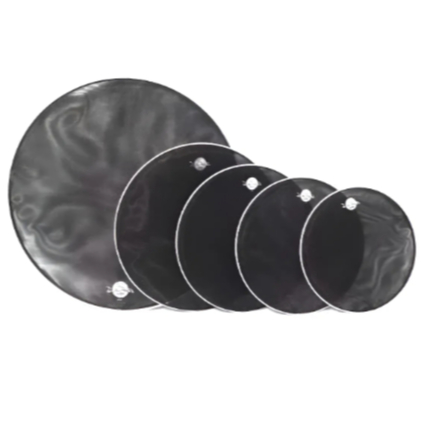 Kit Peles Dp Silent Head Malha Dupla Dudu Poretes Luen 08 á 20 Monte seu Jogo Bateria Profissional Estudo