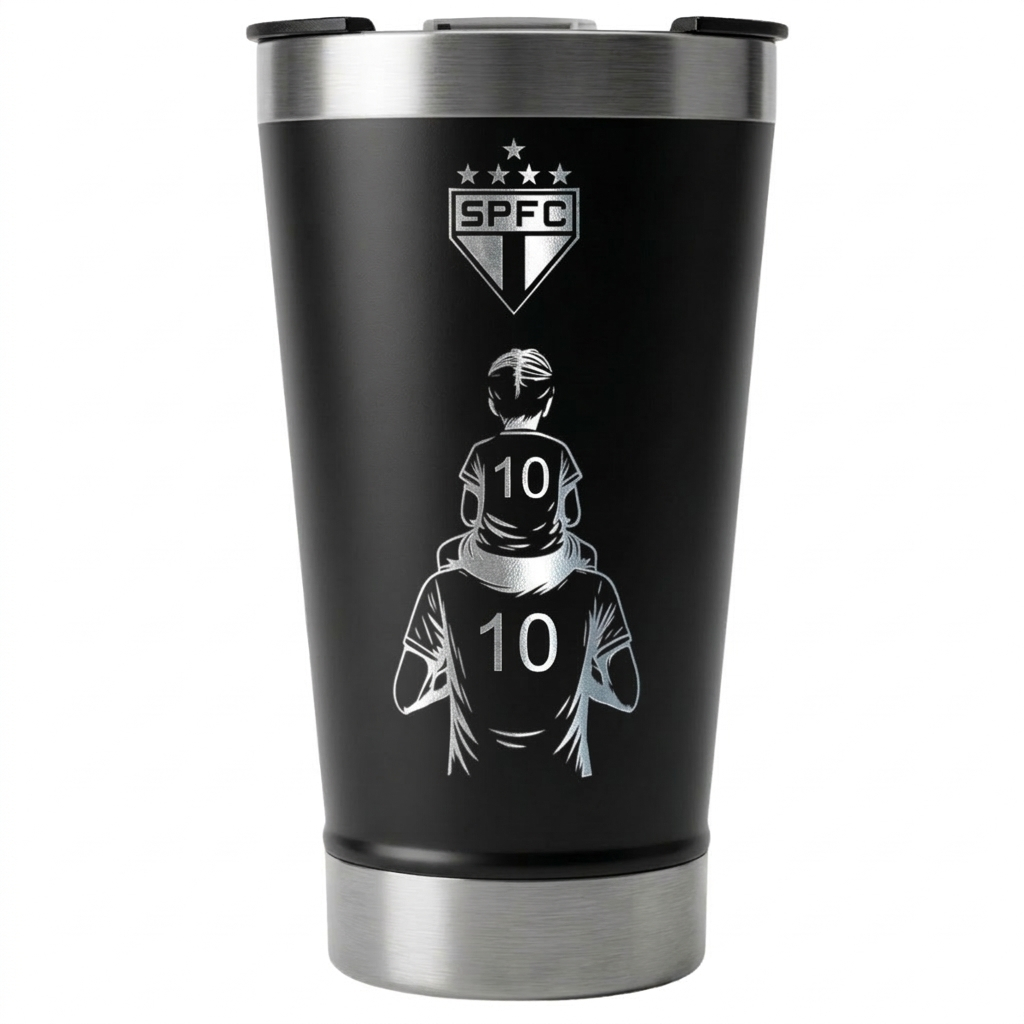 Copo Personalizado Pai E Filho(a) São Paulo Torcedo  473ml