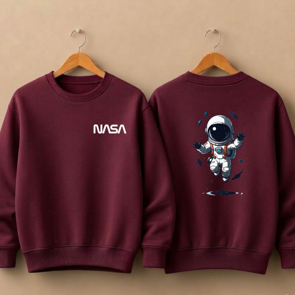 Detalhes do Moletom juvenil e infantil meninos astronauta nasa blusa de frio premium careca