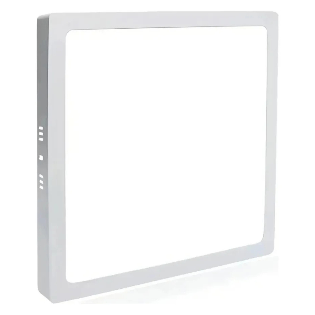 Painel Sobrepor 40W Led Quadrado Compacto Branco e Preto Luz 6500K Branco Frio Bivolt em Oferta na Shopee