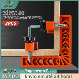 Kit 2 Sargentos Esquadro Angular 90° Grampo De Canto 15 X 15 em Oferta na Shopee