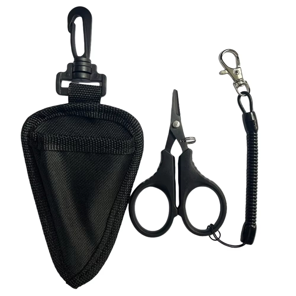Tesoura de pesca multifuncional para trançar linha Dyneema e linha PE.