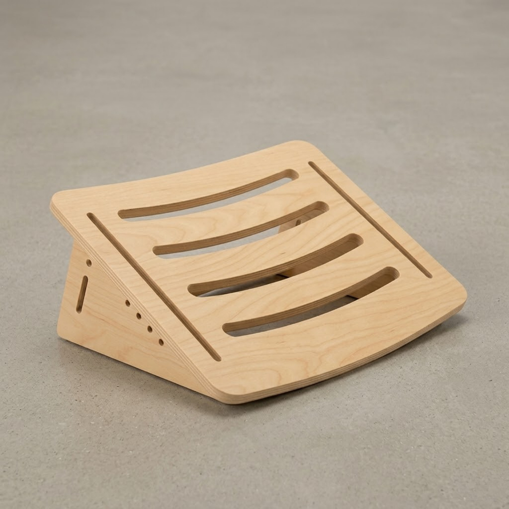 Apoio de Pé Ergonômico em MDF Descanso para Pés Escritório
