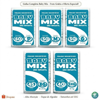 Fralda Baby Mix 2ºLinha Pacotão em Oferta na Shopee