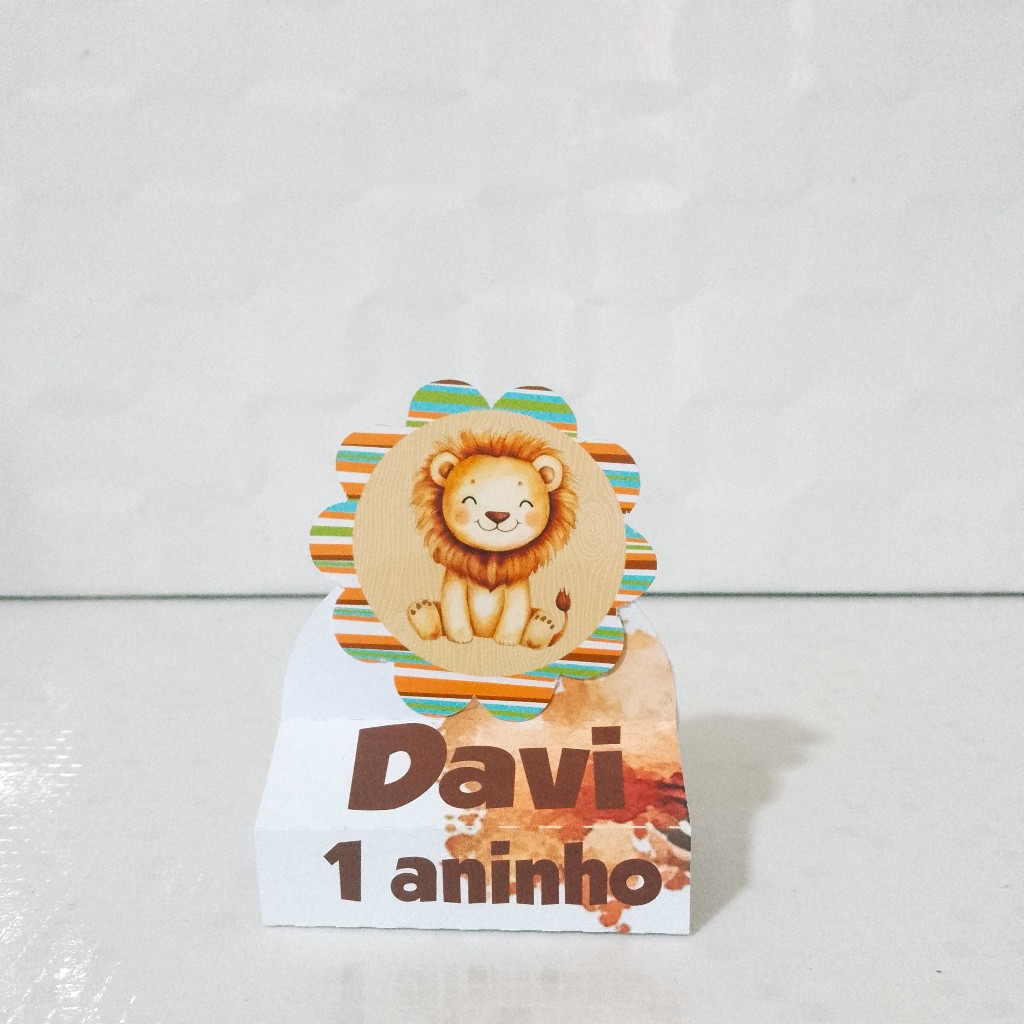 Porta Bis Duplo Safari Personalizado Lembrancinha Festa Infantil Luxo
