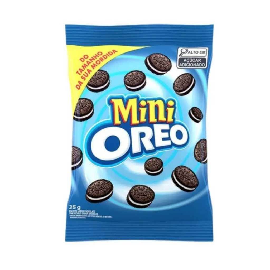 Kit Com 5 Biscoito Mini Oreo 35g cada