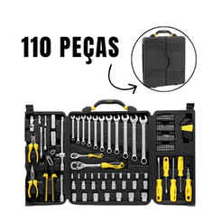 Jogo de Ferramentas Profissional Vonder com 110 Peças Completo e Resistente
