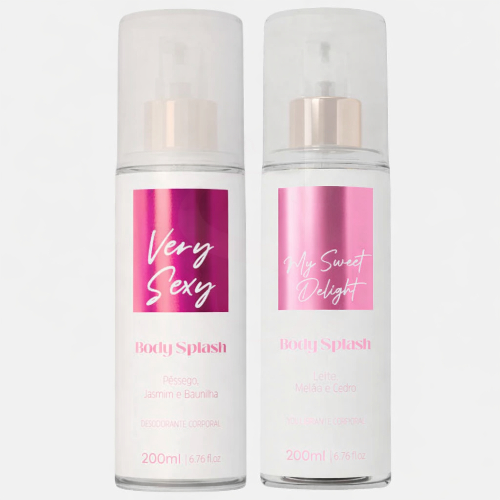 Kit 02 Body Splash My Sweet Delight + Very Sexy Barbour's Beauty 200ml Desodorante Corporal