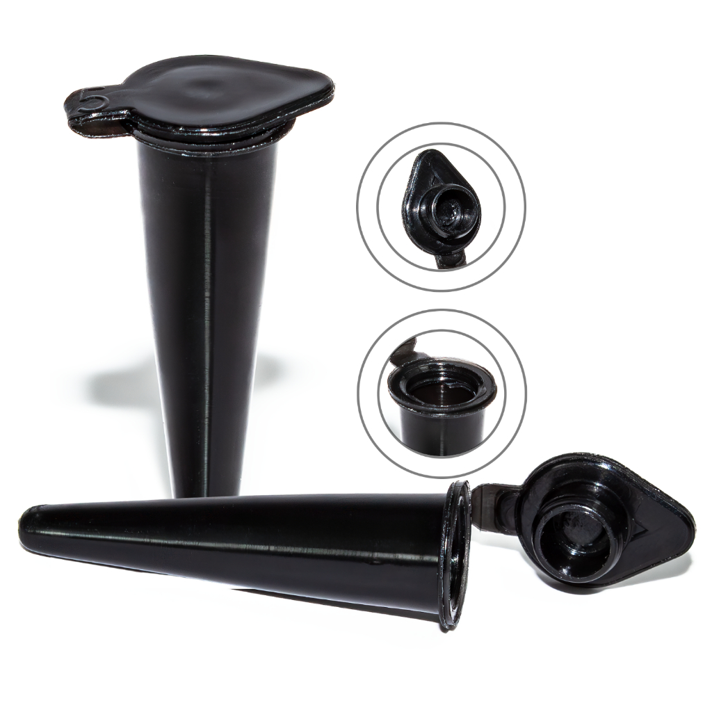 1000 Microtubo Cônico 0,38ml Interno 0,5ml Externo Preto Capsula Para Laboratório