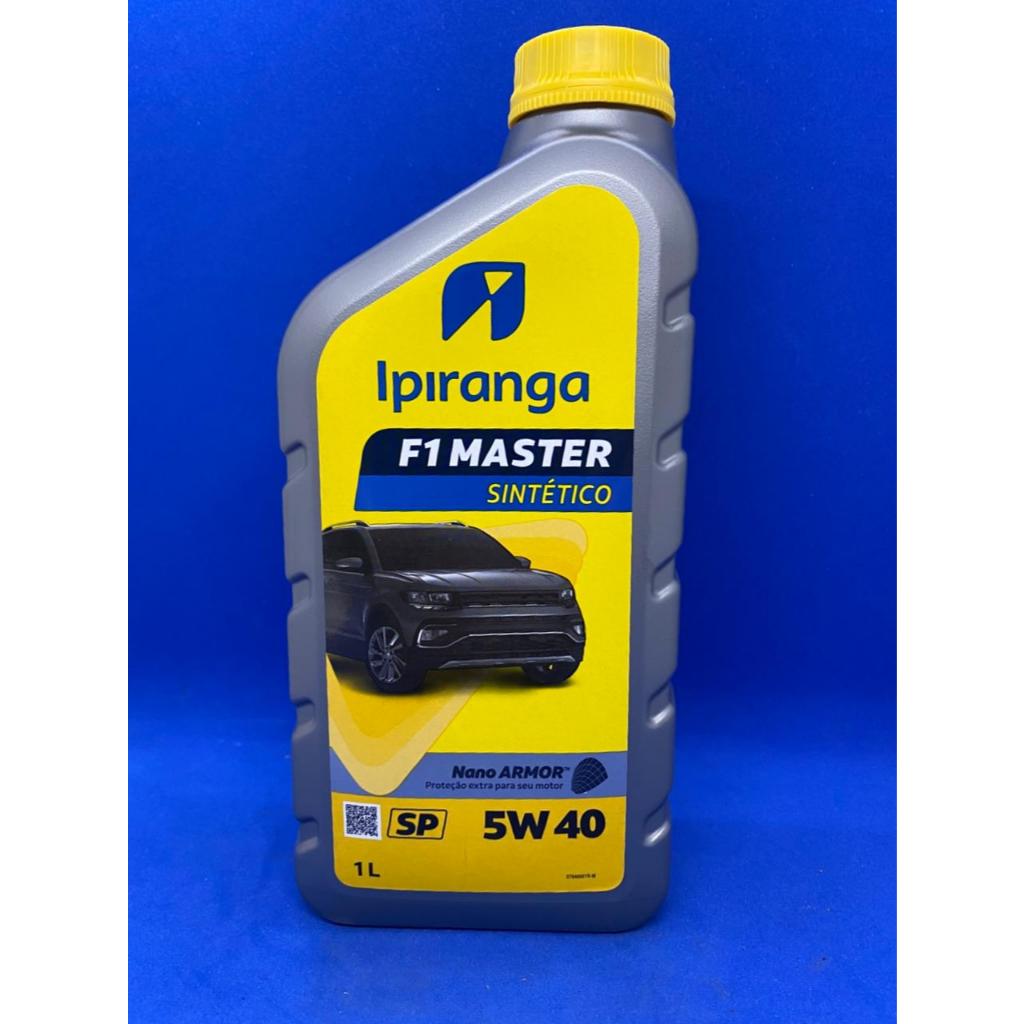 ÓLEO 5W40 SP 1L SINTÉTICO LUBRIFICANTE IPIRANGA F1 MASTER INDICADO LINHA VOLKSWAGEN E RENAULT