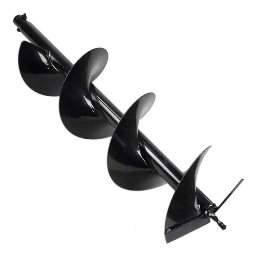 Broca Perfurador de Solo 150x800mm Helicoidal Simples Soldada | Trado p/ Terra Perfurador de Solo Profissional