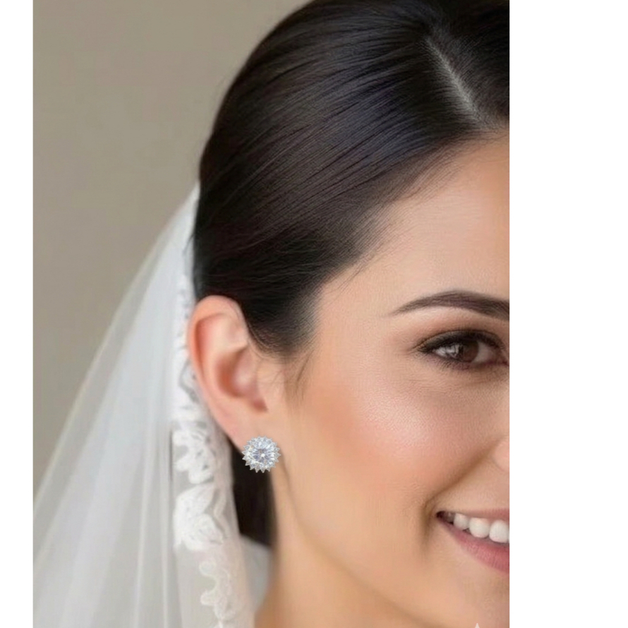 Brinco Luxo Redondo Para Noiva Zircônia Madrinha Casamento Formatura Super Brilho em Oferta na Shopee