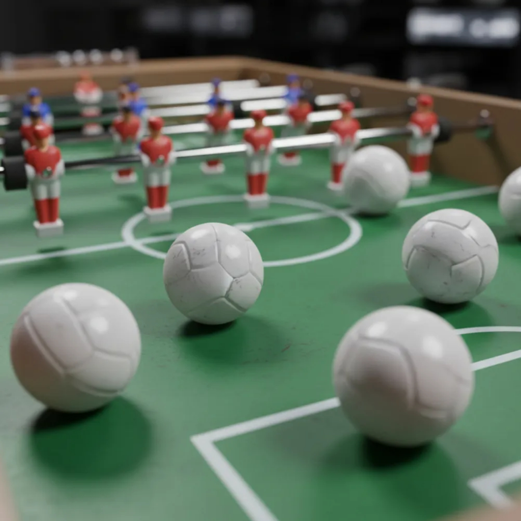 Bolinha Bola Pesada Pebolim Totó Flaflu Pacau 10 Unidades