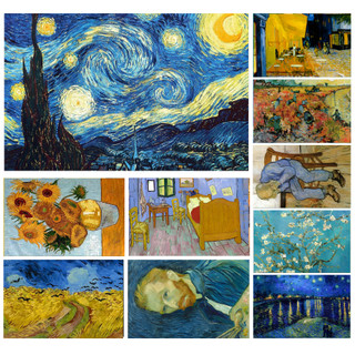 10 Cartões Postais Van Gogh Vintage | Arte Clássica Decorativa 15x10cm
