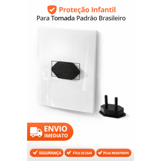 Protetor de Tomada Infantil Padrão Brasileiro Tampa de Segurança para Tomada em Oferta na Shopee