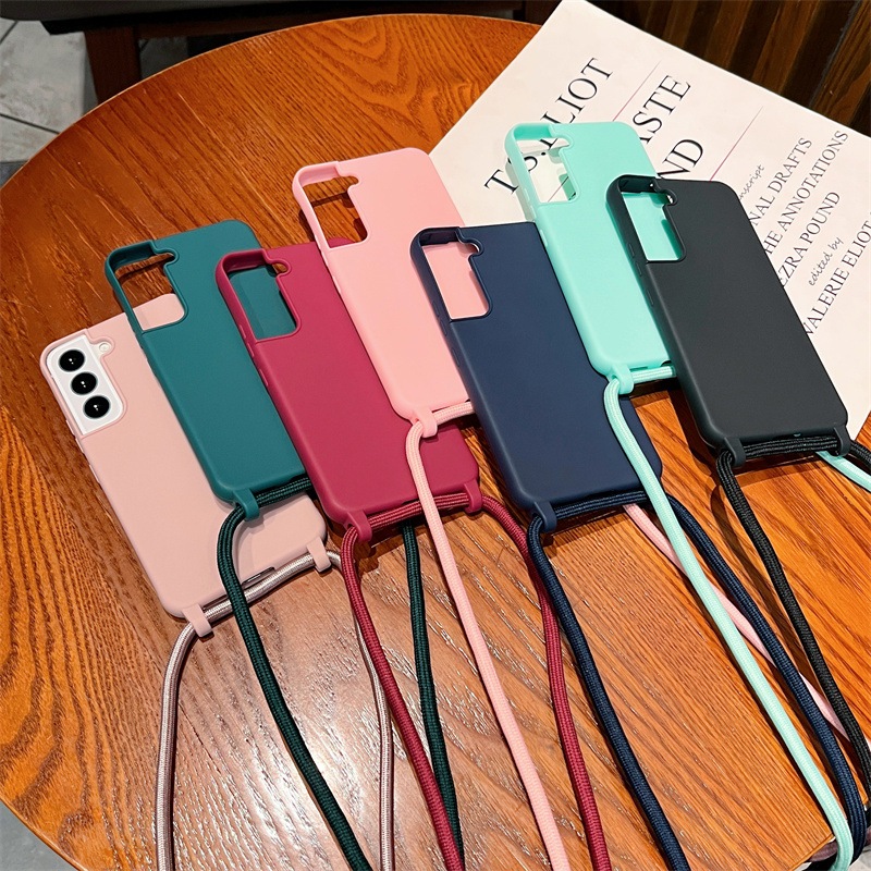 Case Anti Queda Samsung Galaxy S com Alça de Pescoço Ajustável Crossbody Interior em Microfibra