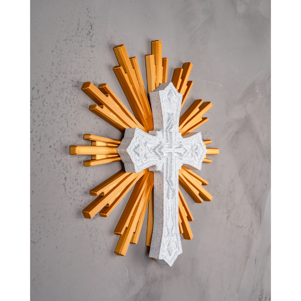 Cruz Sacra Decorativa que Transforma o Ambiente com Fé, Elegância e Destaque