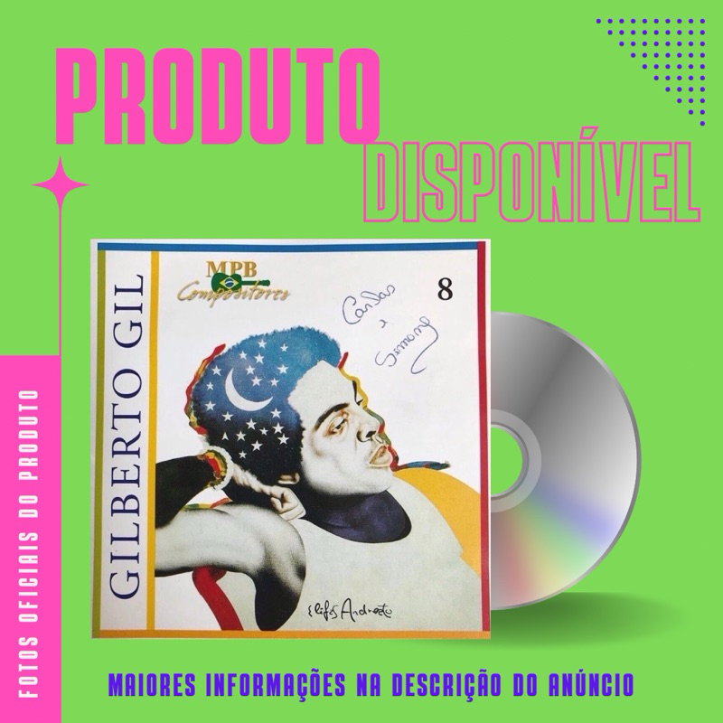 CD GILBERTO GIL - MPB COMPOSITORES (Elis Regina, Zizi Possi, Maria Bethânia, Sandra de Sá) **