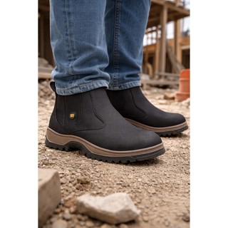 Botina Caterpillar Masculina Original Confortável Extremo Tratorado Antiderrapante Uso Diário Trabalho Rural Urbana